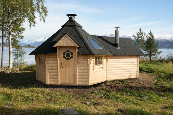 Huvudbild Grillkåta 9.2 med bastu Premium