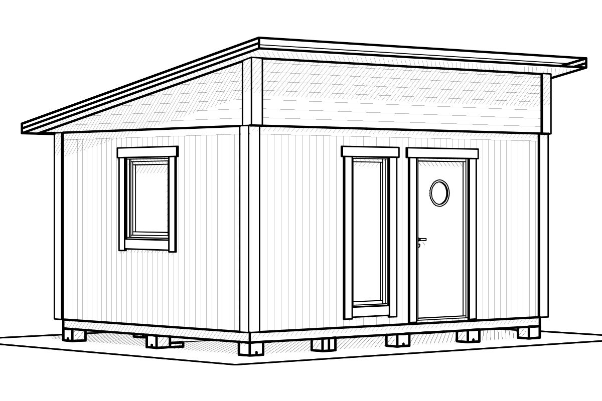 Attefallshus Njuta Funkis 20-1